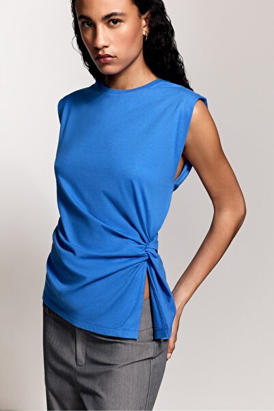 LEFTIES Düğümlü t-shirt