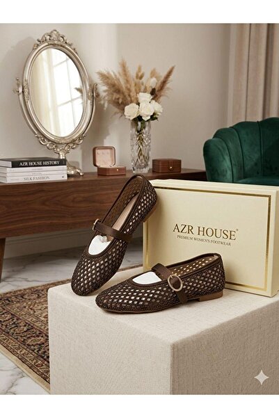 AZR موديل جديد من أحذية الباليه الصيفية بتصميم أنيق يمكن استخدامها يوميًا.
