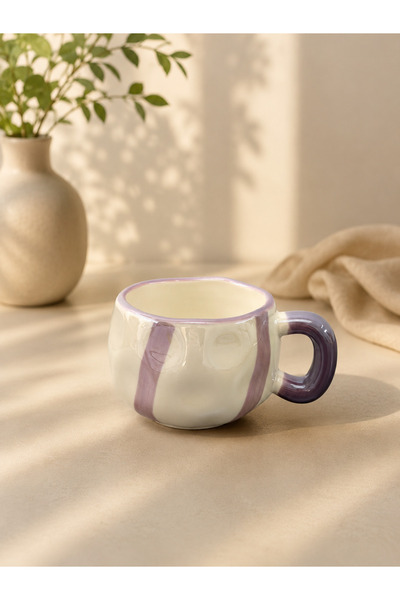 YzHome Acar Porselen Lüks Kahve Meşrubat Çay Bardağı Bardak Kupa 325ml