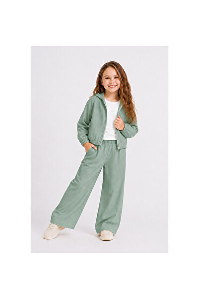 JABBER Girls' Glittery Bow Decorated Muslin 3-Piece Set