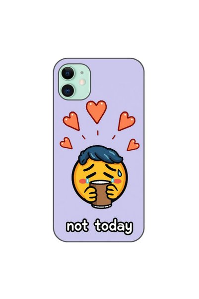 OEM Калъф, съвместим с Apple iPhone 11, силиконов гел TPU модел Not Today