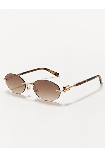 Goldmine Unisex Premium Toffy Güneş Gözlüğü UV400 Leopar Kahverengi
