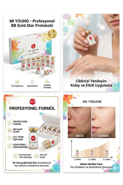 Salondex MI YOUNG BB Gold Star Protocol – Profesyonel BB Glow Bakım Seti