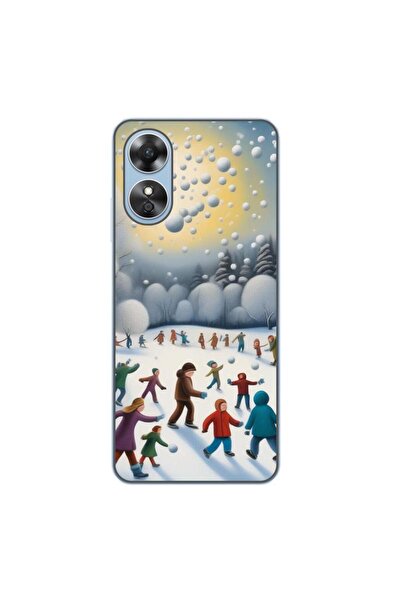 OEM Θήκη συμβατή με Oppo A17 από σιλικόνη gel TPU με σχέδιο Παιδιά που παίζου...