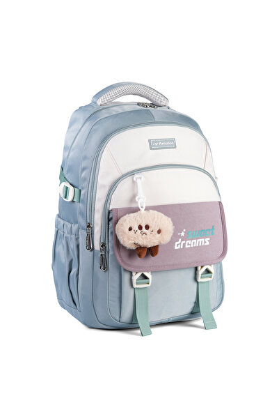 nacar çarşı Relaxion 2462 Children's Water Green Plush Functional School Bag ...