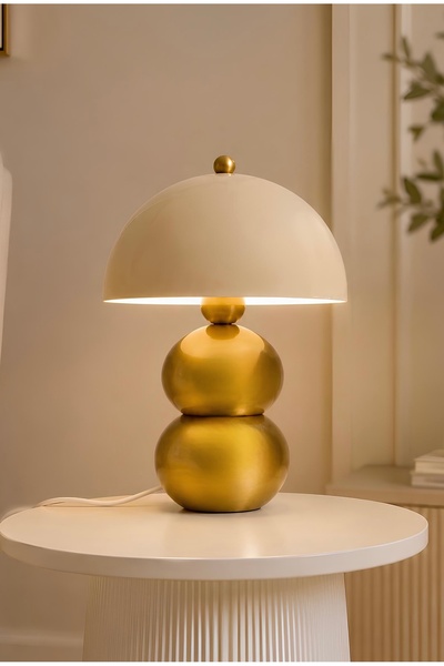 Buiva Charles Krem Başlıklı Eskitme Gold Toplu Masa Lambası Pinterest Model R...