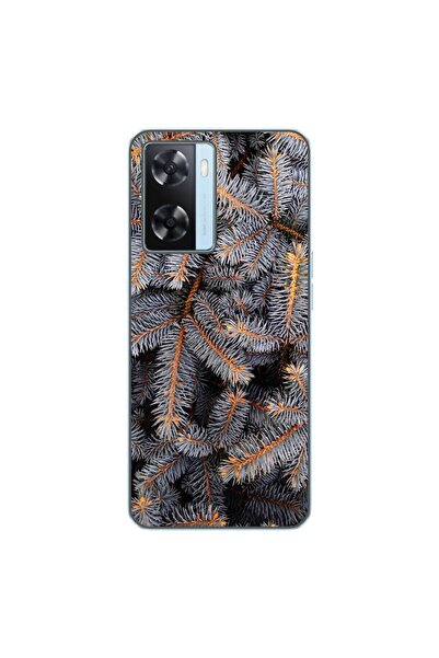 OEM Husa compatibila cu Oppo A57s Silicon Gel Tpu Model Crengi de Brad