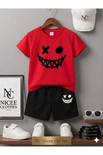 NC Nicee Clothes Tricou și pantaloni scurți de vară pentru copii, unisex (imp...
