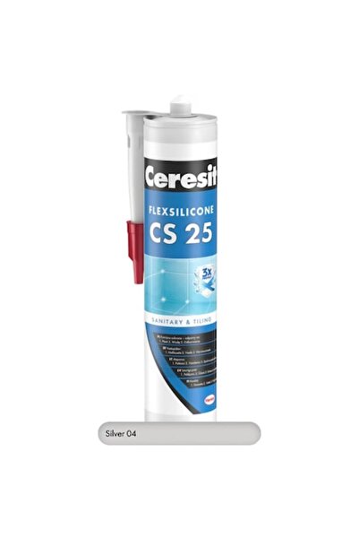 Ceresit Silicon Sanitar Premium Argintiu, CS 25, interior / exterior, 280 ml