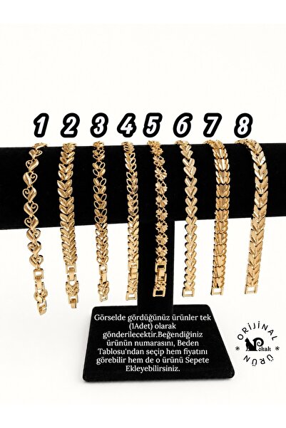 POKAK CM JEWELRY 14K Altın Kaplama Renk Kuyumcu İşçiliği Vip Bileklik - 1 ADET -