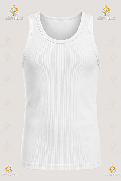 SİNREZ Men's Halter Neck Lycra Sports Singlet 1.Mdl