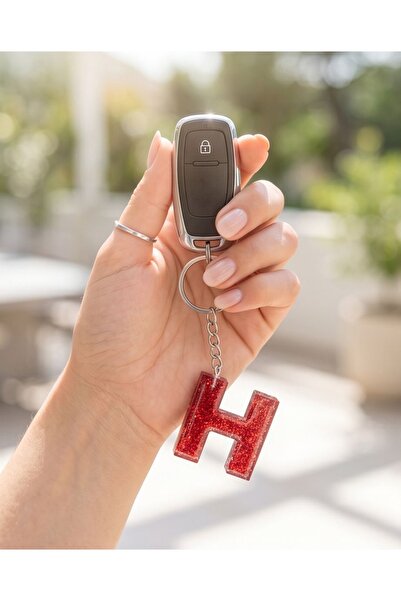 Luvia Accesories Keychain Letter H Epoxy Keychain