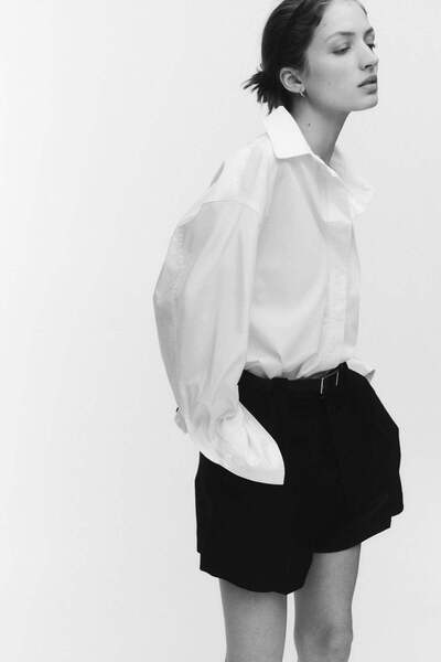 H&M Pleat-front shorts