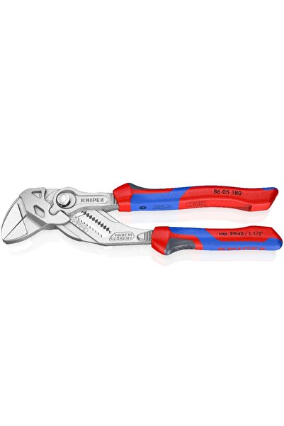 Knipex 86 05 180, Γκαζοτανάλια - Κλειδί, επιχρωμιωμένη, με βαριά μόνωση, 180mm