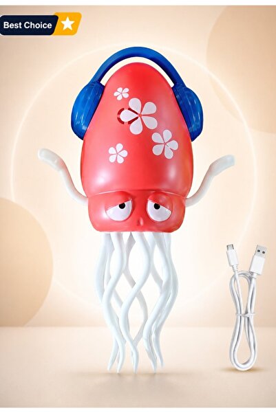 DAT Electric Dancing Squid Crawling Toy with Music, Wiggling Tentacles & USB ...