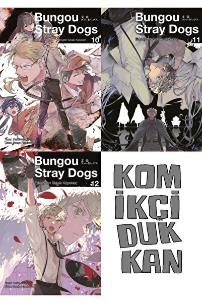 Gerekli Şeyler Yayıncılık BUNGOU STRAY DOGS 10 - 11 - 12 SET (KD 3 KİTAP MANG...