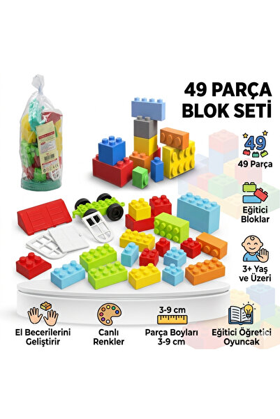 Shoplandu Eğitici Zeka Blokları 49 Parça