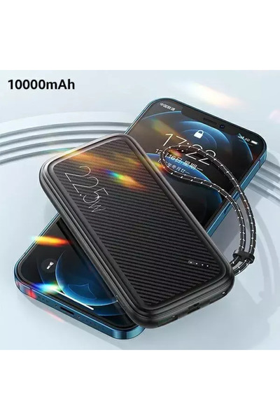 Usams Powerbank PB56 10000mAh 22.5W 2xQC3.0+PD Fast Charge czarny/black 10KCD...