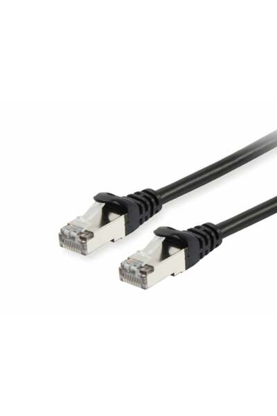 EQUIP Patchkabel Cat6 S/FTP 2xRJ45 50.00m schwarz LSZH Polybeutel