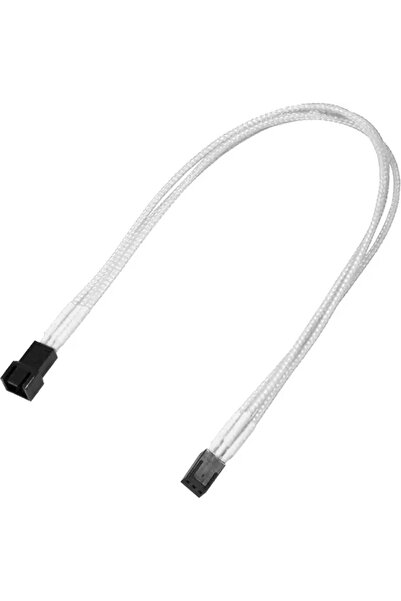 Nanoxia Kabel 3-Pin Verl√§ngerung, 30 cm, Single, wei√ü