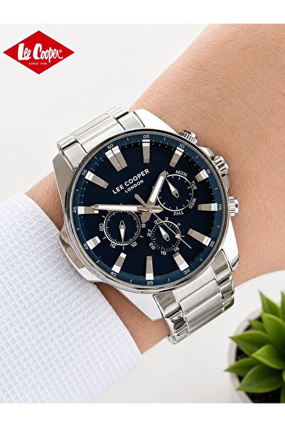 Lee Cooper Steel Cord Dial Features Active 50 Mt Water Resistant Men's Wristw...