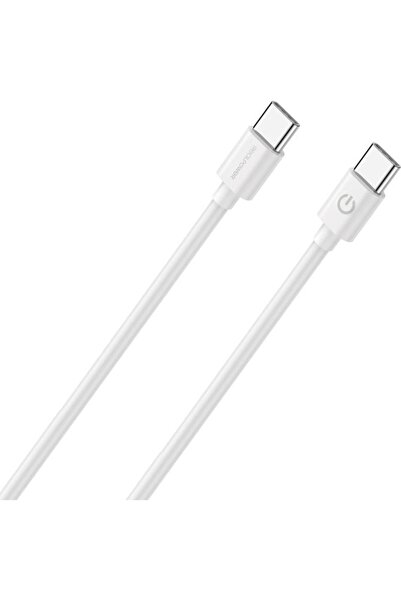 realpower Lade/Datenkabel USB-C auf USB-C 2m wei√ü 3A