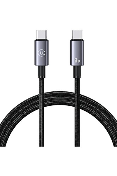 Usams Cablu USB-C la USB-C 60W 1,2m Încărcare rapidă oțel/tarnish SJ661USB01 ...