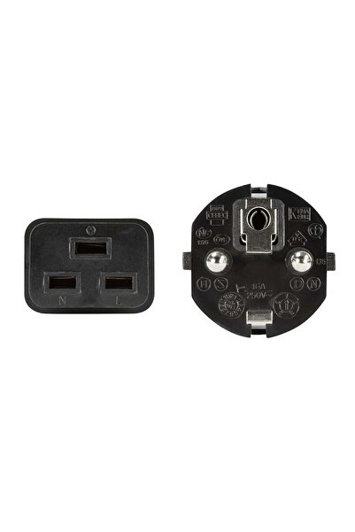 LogiLink Power Cord, CEE 7/7-IEC C19, black, 1,80m