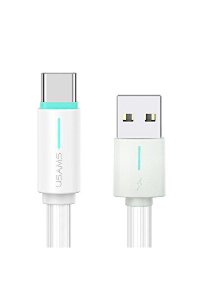 Usams Cablu USB-C 3A Seria YU 1m USB-C/USB-A alb SJ732USB02 (US-SJ732)