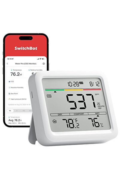 SwitchBot -مقياس برو لثاني أكسيد الكربون