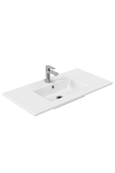 Creavit Kohler 91 cm Dolap Uyumlu Etajerli Lavabo (1.kalite) KH091.02