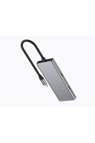 Gembird Hub USB-C 2 x USB-A + 2 x USB-C argintiu