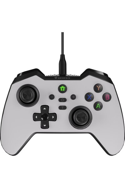Natec GAMEPAD GENESIS MANGAN 300 CU FIR PENTRU PC/SWITCH/MOBIL ALB