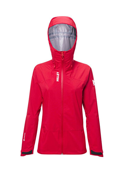 Millet KAMET Kırmızı Kapüşonlu Goretex Kadın Spor Ceket MIV10546