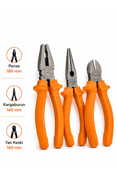 Eltos Pense Kargaburun Yan Keski Seti 3 Parça 160/180 mm