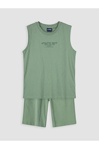 LC Waikiki RMZ GİYİM FARKİLYA Set pantaloni scurți pentru băieți cu imprimeu