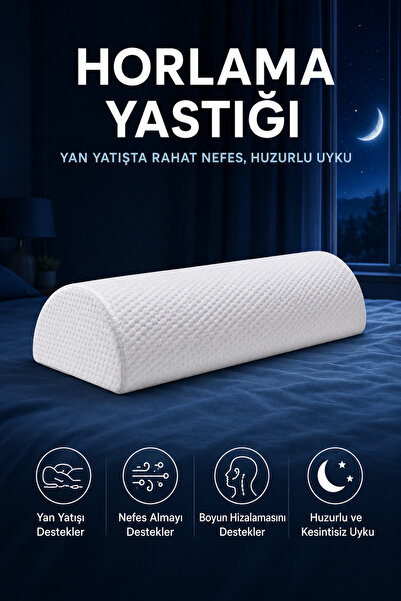 EpiRelax Yumuşak Visco Yastık Horlama Konforu İçin Yan Yatış Destek Minderi