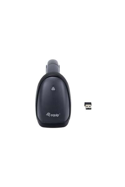 EQUIP Scanner de coduri de bare 2D Laser Wireless/2.4GHz+BT+Hlt negru