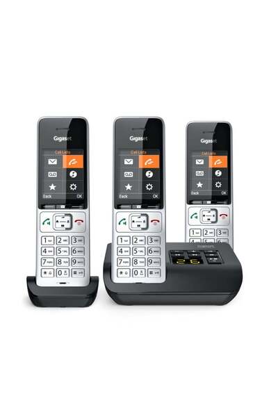 GIGASET COMFORT 500A trio argintiu-negru