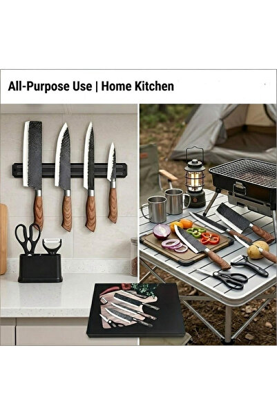 OSOOKE 6-Piece Kitchen Knife Set with Gift Box - Professional Chef Knife, Slicing & Paring Knives, Scissors, Peeler - Ergonomic Cutlery Set for Home Cooking, Kitchen Prep, Home Chefs & Culinary Enthusiasts