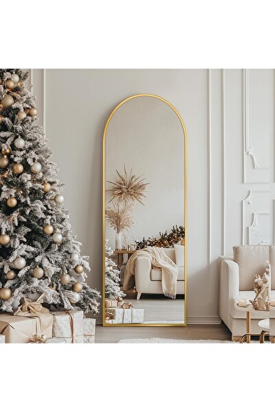 RIDGE Full-length floor mirror with wall mount, measuring {50x160} cm.