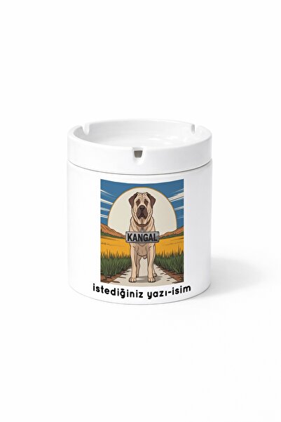 Kirbi Reklam Animal Kangal Turkish Shepherd Dog Double Sided Printed Ashtray ...