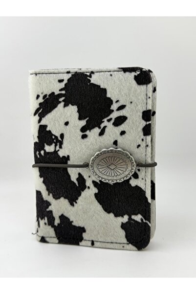 rawlab Cow Print Pasaport Kılıfı & Kartlık Unisex Seyehat Cüzdanı