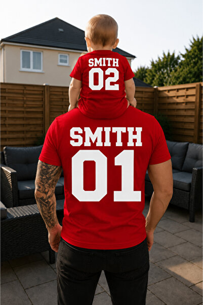 LORVEX Father Son Combination T-Shirt Oversize 100% Cotton Family Combination...