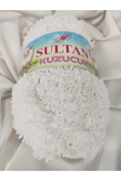 Sultan Kuzucuk Anakuzusu White Hand Knitting Yarn 100Gr. (1 Piece) - Color: 701