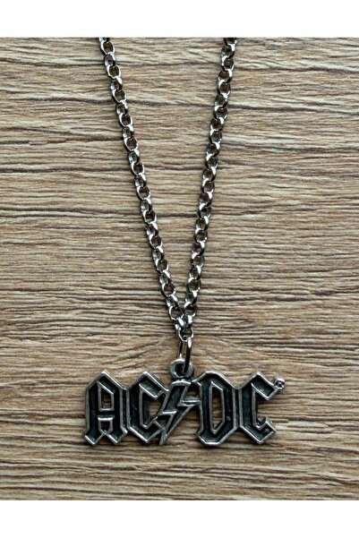 Metal Giyim Ac Dc Chain Necklace