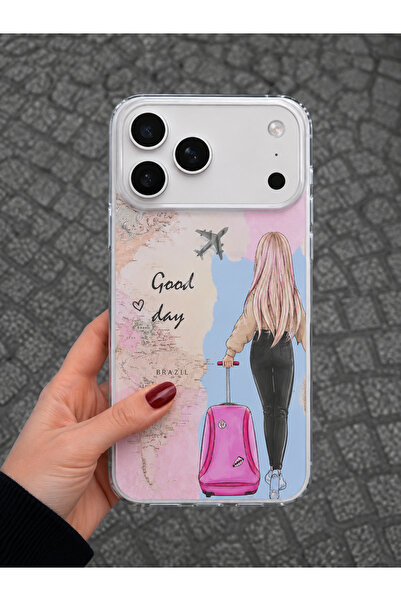 OVADA İphone 17 Pro Max Uyumlu Good Day Desenli Telefon Kılıfı