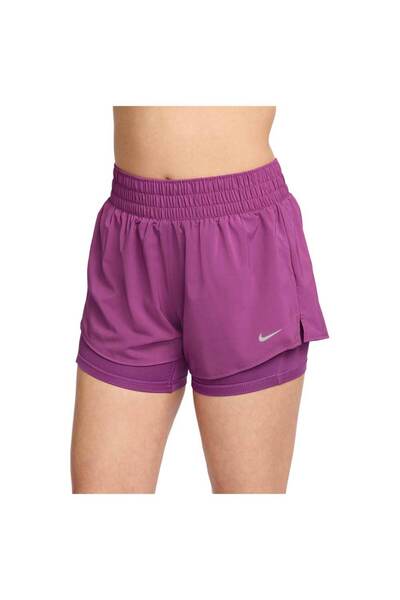 Nike Womens One Dri-FIT Mid-Rise 2-in-1 Shorts XS