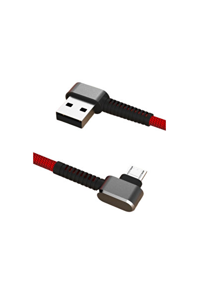 OSKA GLOBAL كابل مايكرو USB S73 بطول 1 متر 2.1 أمبير - أحمر