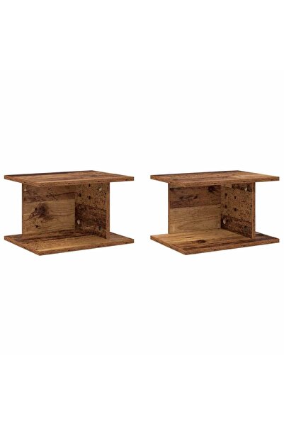 vidaxl Noptieră 2 pcs Lemn vechi 40 x 30 x 25 cm Lemn compozit